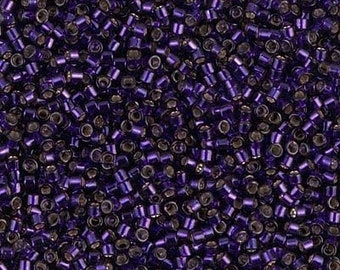 DB0609 Delica 11/0 Dyed Silver-lined Dark Purple - Miyuki