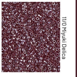 DB1565 Opak Johannisbeere Luster Miyuki Delica Perle | Größe 11/0 | Japanische Rocailles Perlen | Perlenweberei und Perlenarbeit Versand