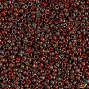 11-4513 Picasso Red Miyuki Seed Bead | Size 11/0 | Japanese Seed Beads | Beadweaving & Beadwork Supply | 8 Grams