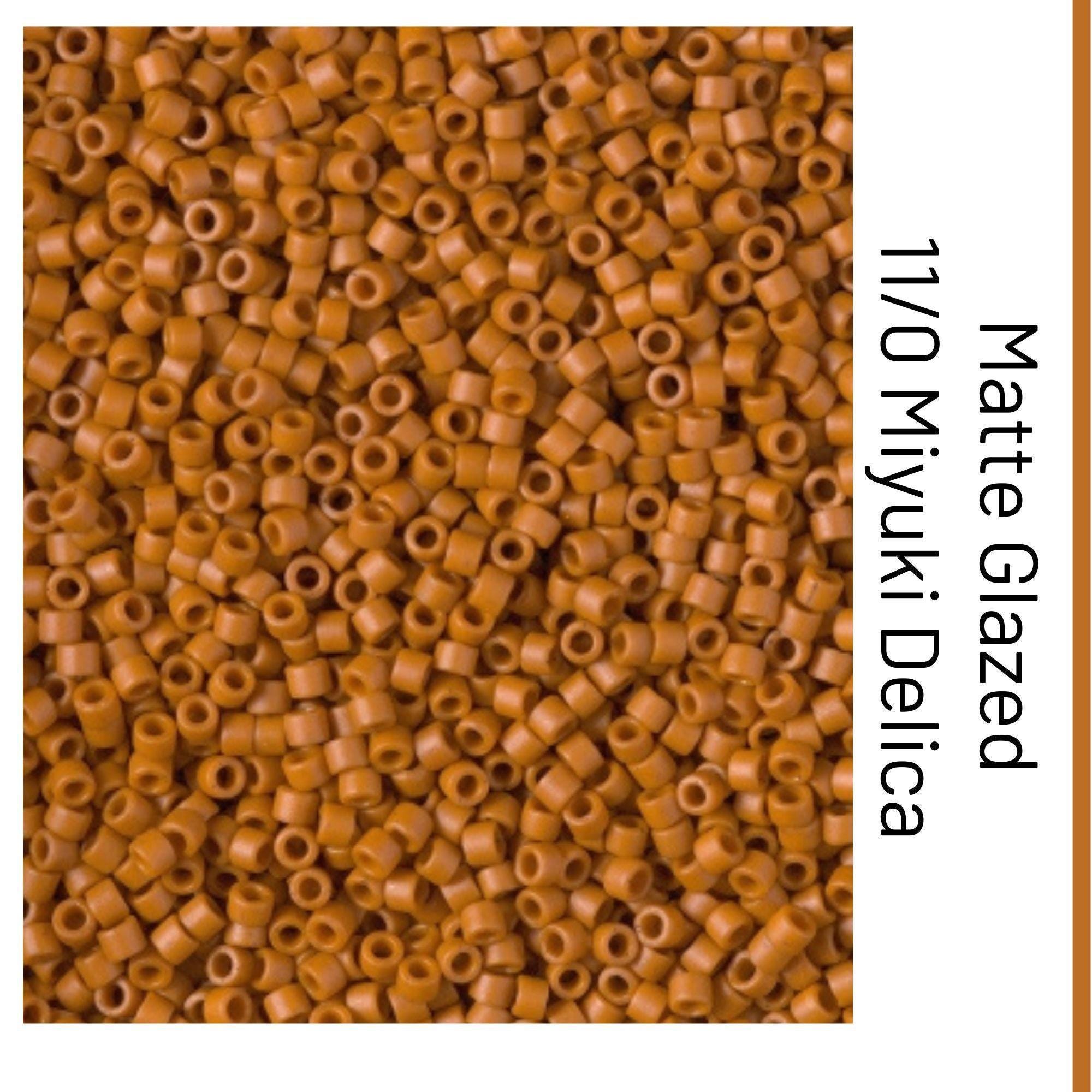 DB2287 Matte Opaque Glazed Burnt Orange 11/0 Miyuki Delica Beads
