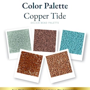 Copper Tide Digital Miyuki Delica Palette | Bead Color Inspiration | Instant Download