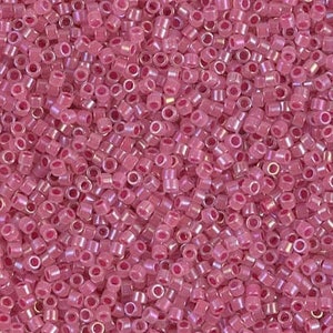 DB1742 Rose Lined Opal Luster Miyuki Delica Bead | Size 11/0 | Japanese Seed Beads | Beadweaving & Beadwork Supply