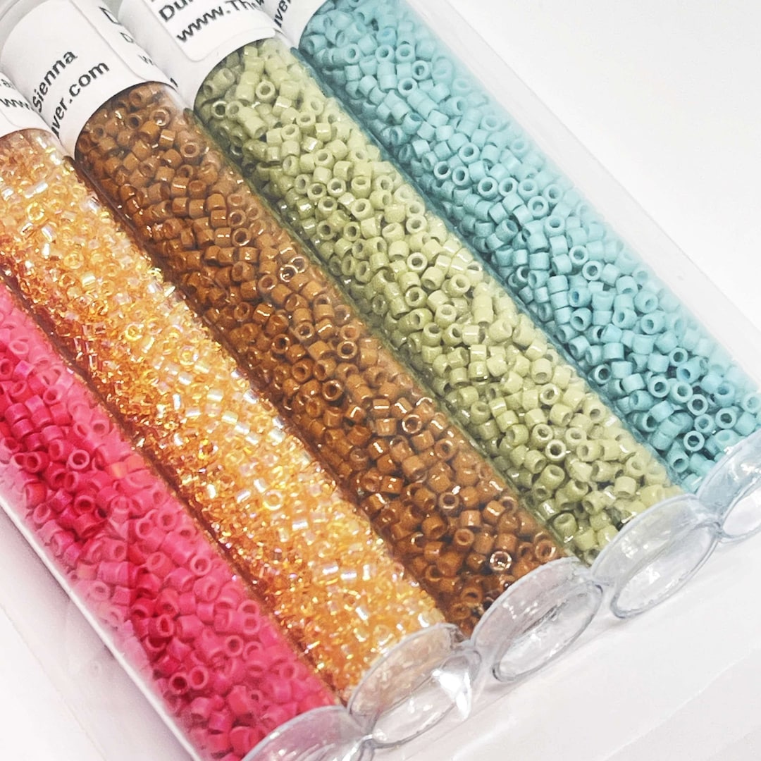 Earthy Rosewood Miyuki Delica Bead Color Palette 11/0 Seed Bead Set