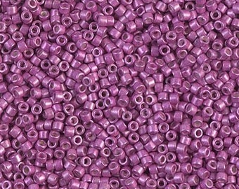 DB1184 Galvanized Semi-Matte Dyed Magenta Pink Bead Japanese Seed Bead