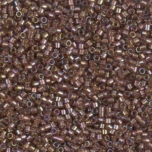 DB1759 Sparkling Beige Lined Amethyst Luster Miyuki Delica Bead | Size 11/0 | Japanese Seed Beads | Beadweaving & Beadwork Supply