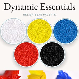 Miyuki Delica Japanese Seed Bead Set | Color Palette | Bead weaving Variety Pack | Beading Starter Kit | Dynamic Essentials