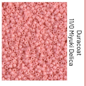 DB2113 Duracoat Opaque Dyed Lychee Miyuki Delica Bead | Size 11/0 | Japanese Seed Beads | Beadweaving & Beadwork Supply