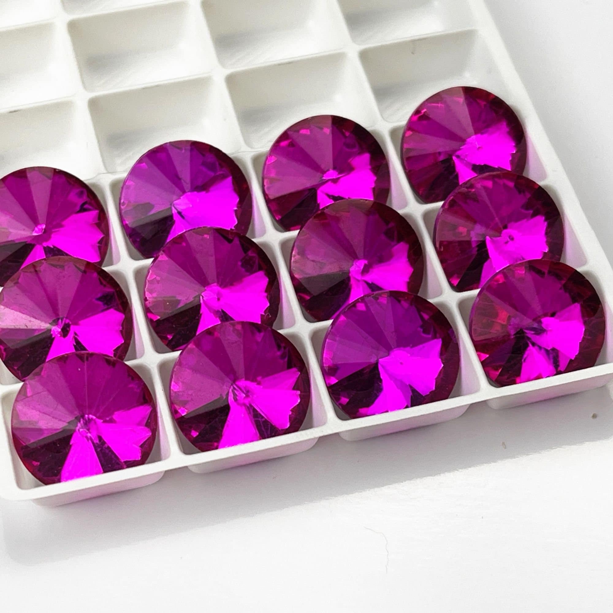 16mm Rivoli Crystal Rivoli Crystal | Round Crystal | Point Back Crystal ...
