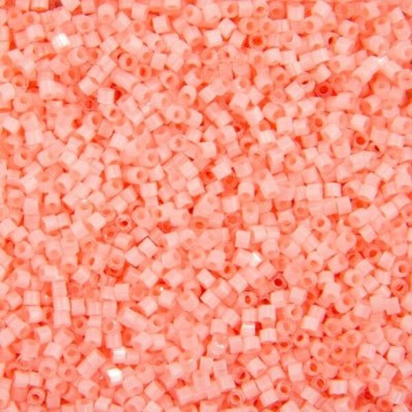 DB1856 Flamingo Lined Silk Miyuki Delica Bead | Size 11/0 | 3 Inch Tube  | Japanese Seed Beads | Beadweaving & Beadwork Supply