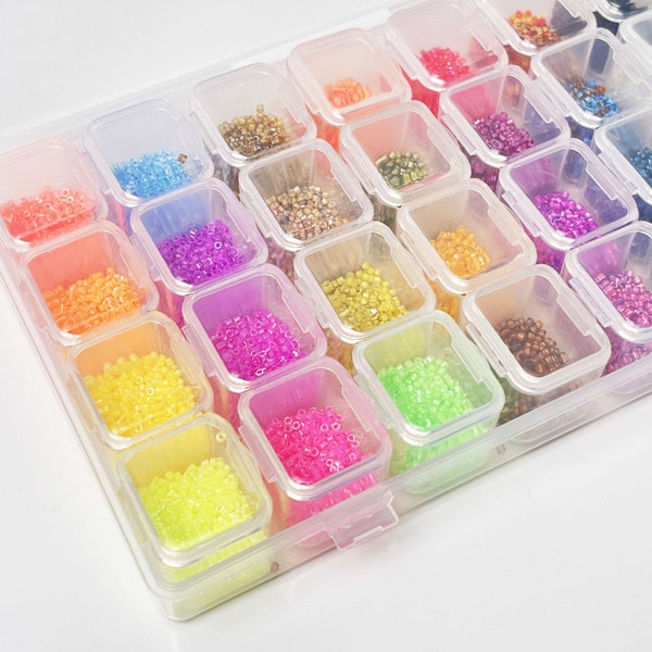 Miyuki Beading Kit - Seed Beads & Supplies For Jewelry Making In Designer Color Tray