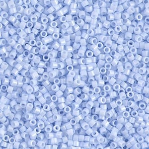 DB1497 Opaque Light Sky Blue Miyuki Delica Bead | Size 11/0 | Japanese Seed Beads | Beadweaving & Beadwork Supply