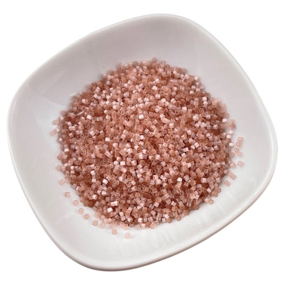 DB0826 Blush Satin Silk Enamel Miyuki Delica Bead | Size 11/0 | Japanese Seed Beads | Beadweaving & Beadwork Supply