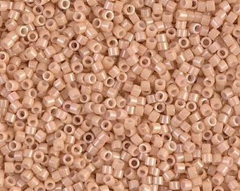 DB0208 Opaque Tan Gold Luster Miyuki Delica Bead | Size 11/0 | Japanese Seed Beads | Beadweaving & Beadwork Supply