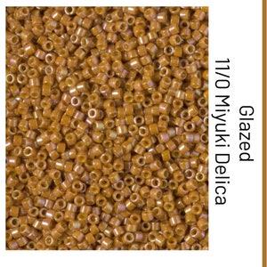 DB2273 Opaque Glazed Toast AB  Miyuki Delica Bead | Size 11/0 | Japanese Seed Beads | Beadweaving & Beadwork Supply