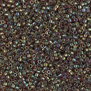DB0122 Golden Brown Gold Luster AB Miyuki Delica Bead | Size 11/0 | Japanese Seed Beads | Beadweaving & Beadwork Supply