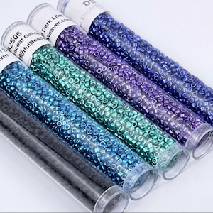 Mermaid Fantasy Miyuki Delica Bead Color Palette | 11/0 Seed Bead Set | Beading Starter Kit | Bundle | Galvanized Duracoat Delica