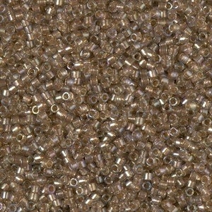 DB2396 Oatmeal Lined Luster Miyuki Delica Bead | Size 11/0 | Japanese Seed Beads | Beadweaving & Beadwork Supply
