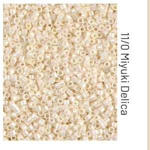 DB0203 Ceylon Cream Miyuki Delica Bead | Size 11/0 | Japanese Seed Beads | Beadweaving & Beadwork Supply