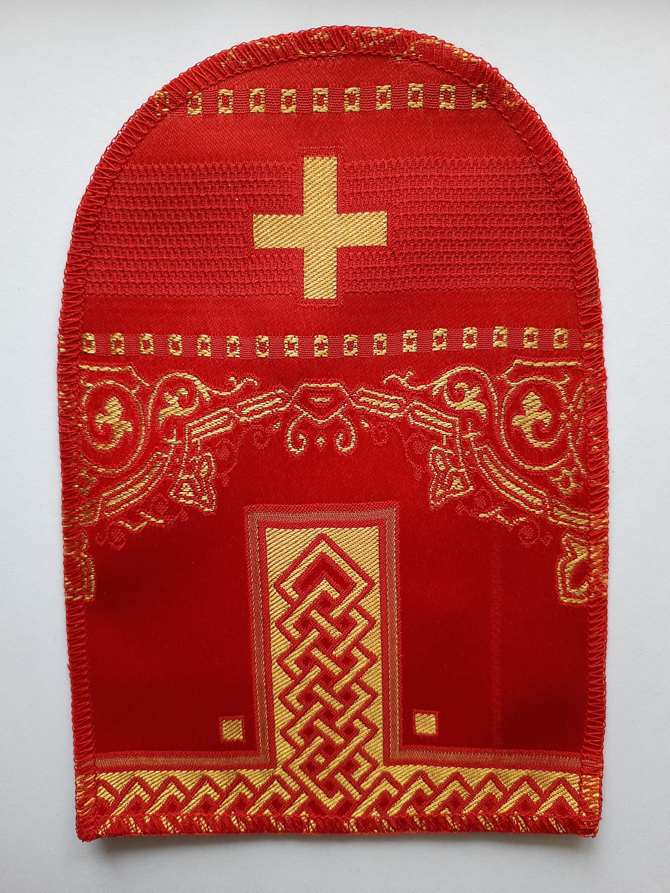 Set Women and Man Mitten and Icon With Prayer | Cotton Mitten ...
