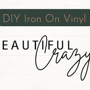 Pronto para prensar lindo decalque de ferro louco, lindo decalque de vinil DIY louco, ferro de vestuário em decalque, decalque de camisa de música country