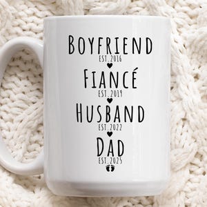 Dad to Be Coffee Mug, Dad Mug, Dad to Be Gift, Father&#39;s Day Gift, , Pregnancy Announcement, Personalized Dad Mug, Custom Dad Gift