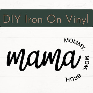 Klaar voor pers Mama opstrijkbare sticker, mama mama. Mama. Bruh. Opstrijkbare sticker, Mama DIY vinyl sticker, kleding opstrijkbare sticker, DIY opstrijkbare