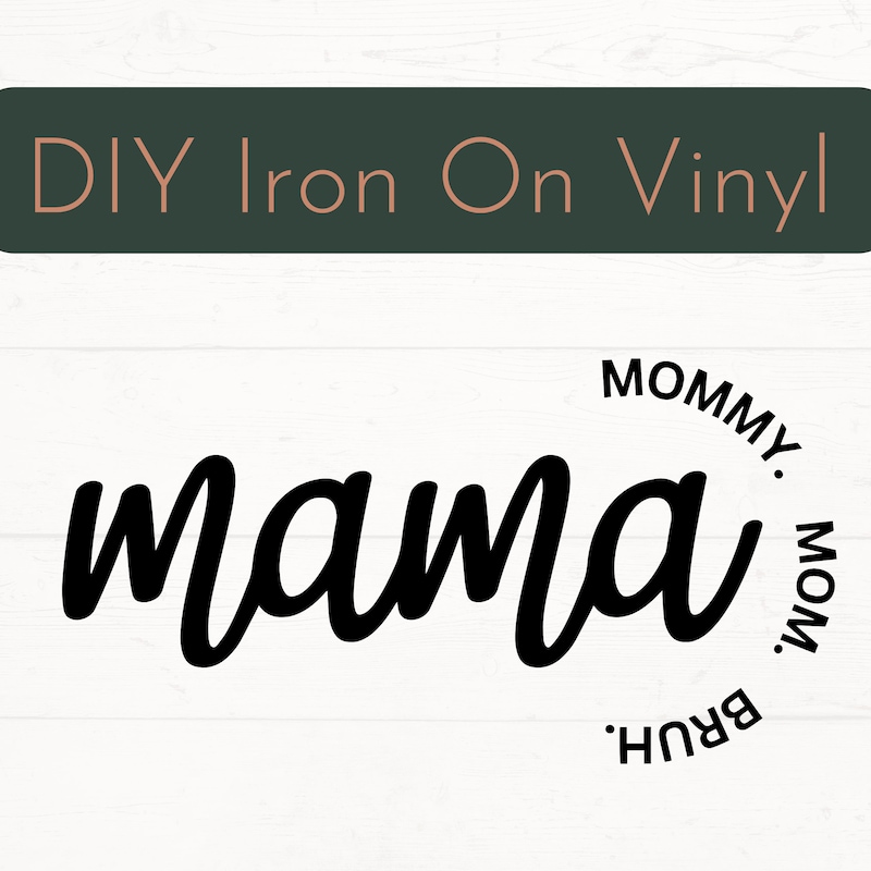 Mama Iron on Decal Vinyl - Etsy