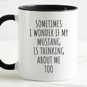 Grappige mustang-mok, cadeau voor Mustang-liefhebber, mok autoliefhebber