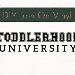 Bereit, Kleinkind Universität Aufbügeln Aufkleber, Kleinkind Aufbügeln Aufkleber, Kleinkind Shirt DIY Vinyl Aufkleber, Bekleidung Eisen auf Aufkleber drücken