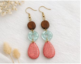 Handcrafted Wooden & Stone Earrings – Minimal Boutique Jewelry | Southern Hauth Designs