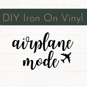 Listo para presionar el modo avión para planchar en la calcomanía, el modo vacay para planchar en la calcomanía, el vinilo DIY de la camisa de vacaciones, la ropa para planchar en la calcomanía