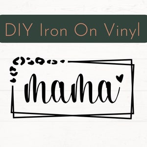 Bereit für Presse Mama Aufbügeln Aufkleber, Gepard Mama Aufbügeln Aufkleber, Mama DIY Vinyl Aufkleber, Bekleidung Aufbügeln Aufkleber, DIY Bügelbild