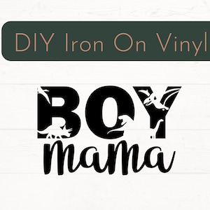 Pronto para pressionar menino mama ferro em decalque, mãe ferro em decalque, mama diy decalque de vinil, vestuário ferro em decalque, diy ferro em