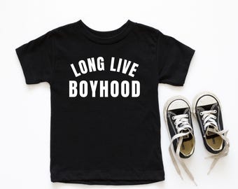 Long Live Boyhood | Kids Iron‑On Transfer | Boy Mom Shirt | Ready‑Made Heat Transfer