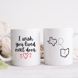 I Wish You Lived Next Door Mug, BFF Gift, Best Friend Mug, Best Friend Gift