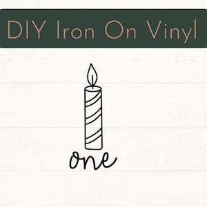 Prêt à appuyer sur un fer sur décalcomanie, fer de 1er anniversaire sur décalcomanie, décalcomanie vinyle bricolage d’anniversaire, fer pour vêtements sur décalcomanie, fer bricolage sur