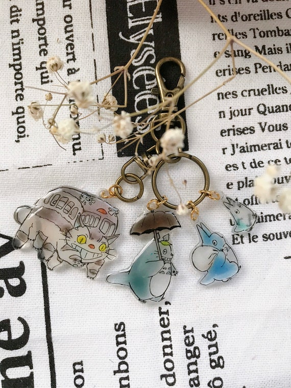 Studio Ghibli Anime Inspired Shrinky Dink Keychains Etsy