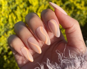 Oval Almond Nails With Photos Etsy