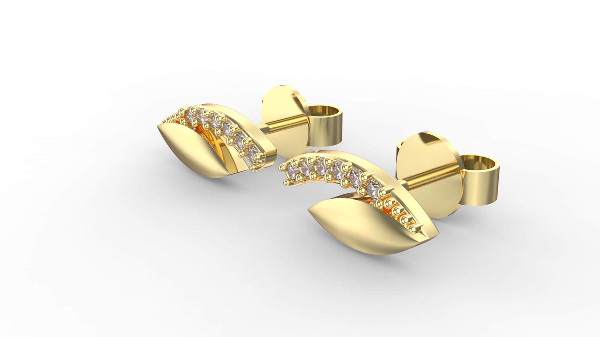 Best Gold Earrings / 14K Gold Mini Stud Earrings / Gold Etsy