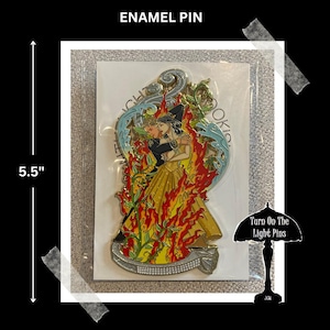 Hard Enamel 5.5 Inch Bookish Pin 'Elements of Love' Lynette Noni - The Prison Healer - Kiva and Jaren