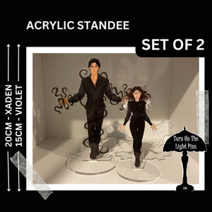 Fourth Wing Set of 2 Acrylic Standees - Violet and Xaden - Rebecca Yarros