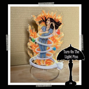 The Prison Healer - Kiva - &#39; In The Flames Kiva w/Rings&#39; Acrylic Standee