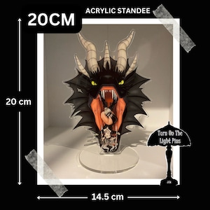 Fourth Wing - Tairn and Violet Fly or Die Series Acrylic Standee - Rebecca Yarros
