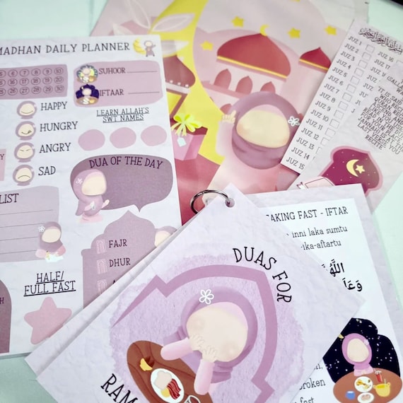 Islamic Ramadan Children's Gift Pack, Daily Muslim Planner