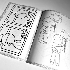 Eid Muslim children's colouring book with Pencil Crayons Islam Gifts for Eid image 4