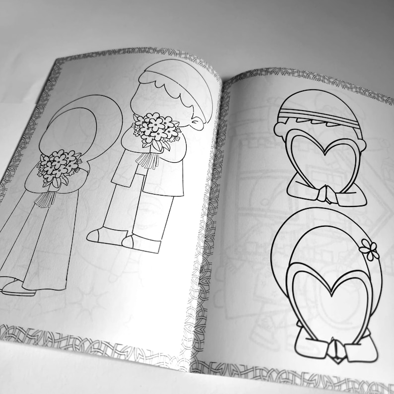Eid Muslim children's colouring book with Pencil Crayons Islam Gifts for Eid image 6