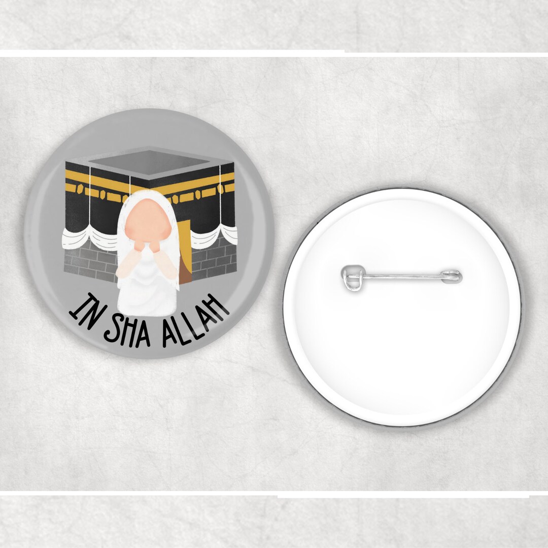 thumbnail image 2 of Koran Four Qul Suras Allah Stainless Steel Brooch Islam Muslim Pink Turkish Evil Eye Baby Pin 2 of 9