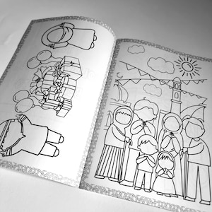 Eid Muslim children's colouring book with Pencil Crayons Islam Gifts for Eid image 5