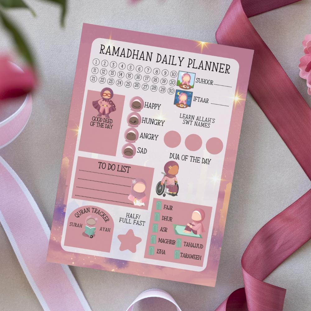 Ramadan Daily Planner Notepad - Islamic Children's To-do List - Etsy UK