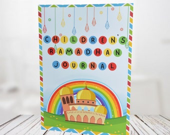 Islamic childrens ramadan journal, planner, eid gift